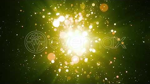 Green Particles Abstract Background