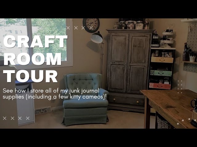 Craft Room Tour: Organizing Journal Supplies: Studio Tour 