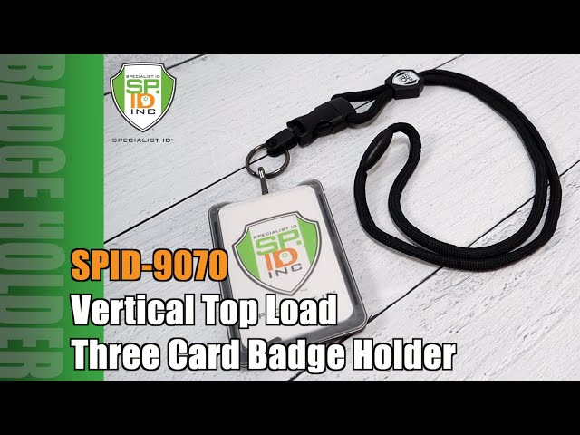 Specialist ID Top Loading Three ID Card Badge Holder