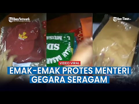 VIRAL Emak emak Protes Baju Seragam Sekolah Anak yang Banyak Pak Menteri Tolong Diperhatikan!