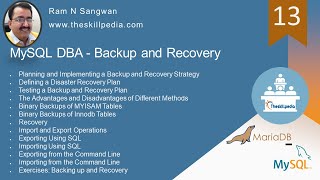 #mysql dba tutorial | mysql backup and recovery | mysqldump command | point in time recovery mysql