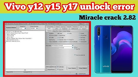 Vivo y12,y15,y17 unlock error// Salutation// miracle crack 2.82// by thanks mobile
