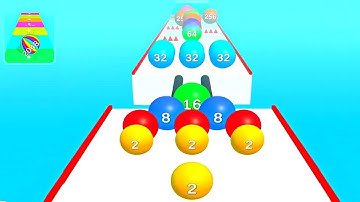 Ball Merge 2048 ! All Levels Gameplay (1-13) android, ios