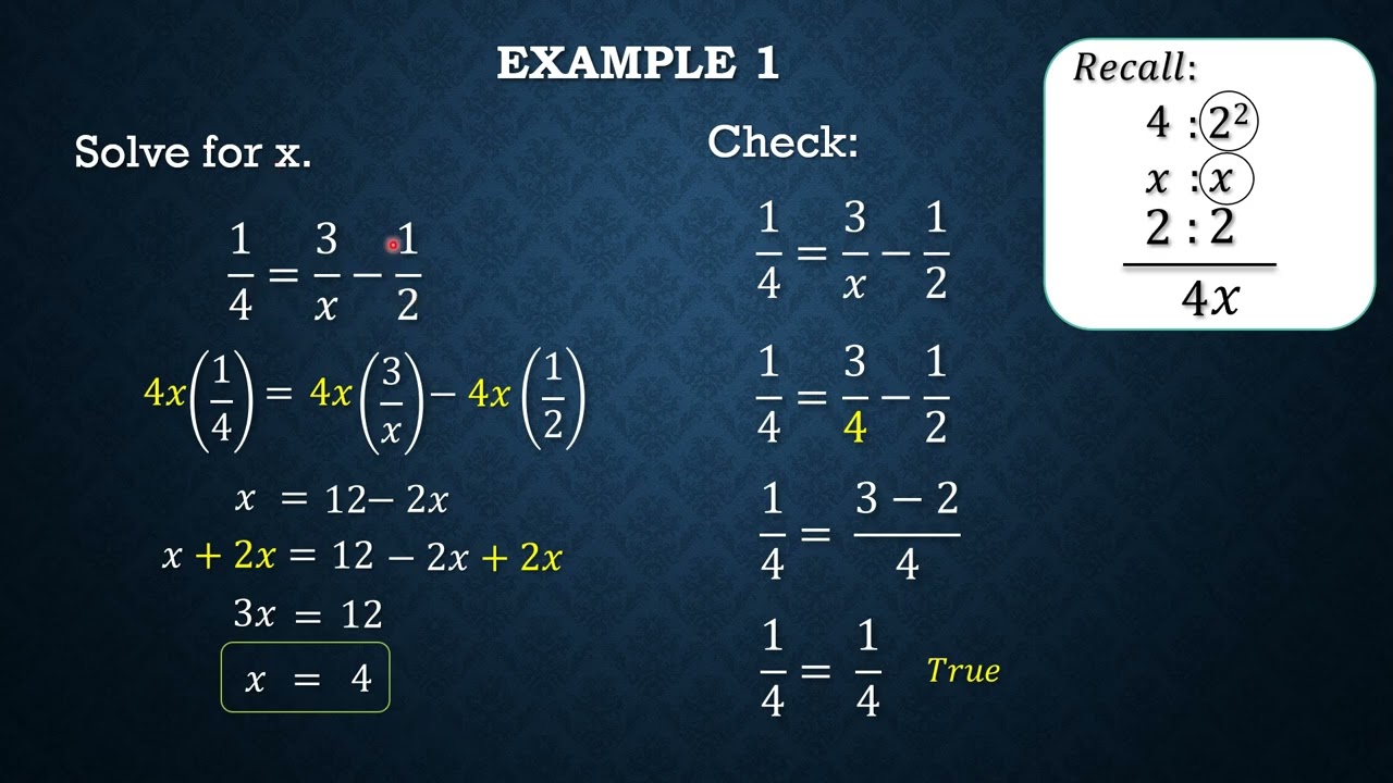 module 6 solving rational equations assignment