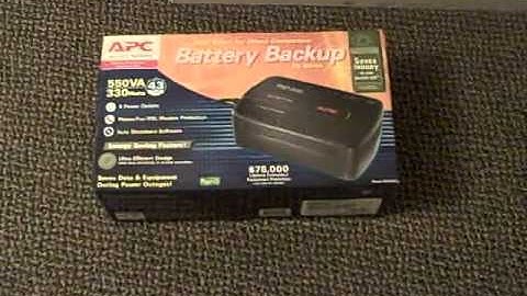 JUST TRASHED!!! APC battery backup box