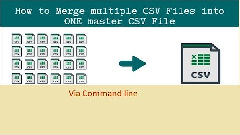 Merge Multiple Csv file into Single Csv | No software use only command line | #commandlinemergecsv