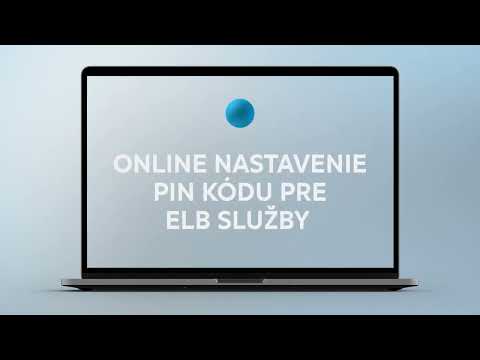 Online nastavenie PIN kódu pre elektronické služby