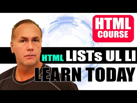 How to add Lists UL OL ListItems with HTML5 webpage HTML Lists
