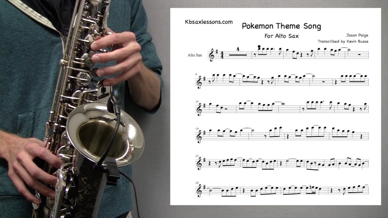 Pokemon Theme Song Alto Sax