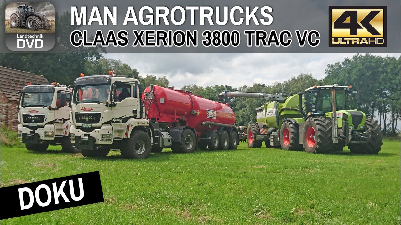 DOKU - 2x MAN AGROTRUCK + CLAAS  XERION 3800 - Hektarjagd 3 - Getreideernte 2025