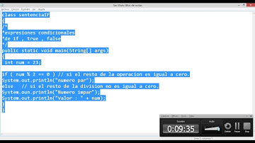 JAVA Sentencia IF (expresión condicional) programación sin limites (true  false y else)