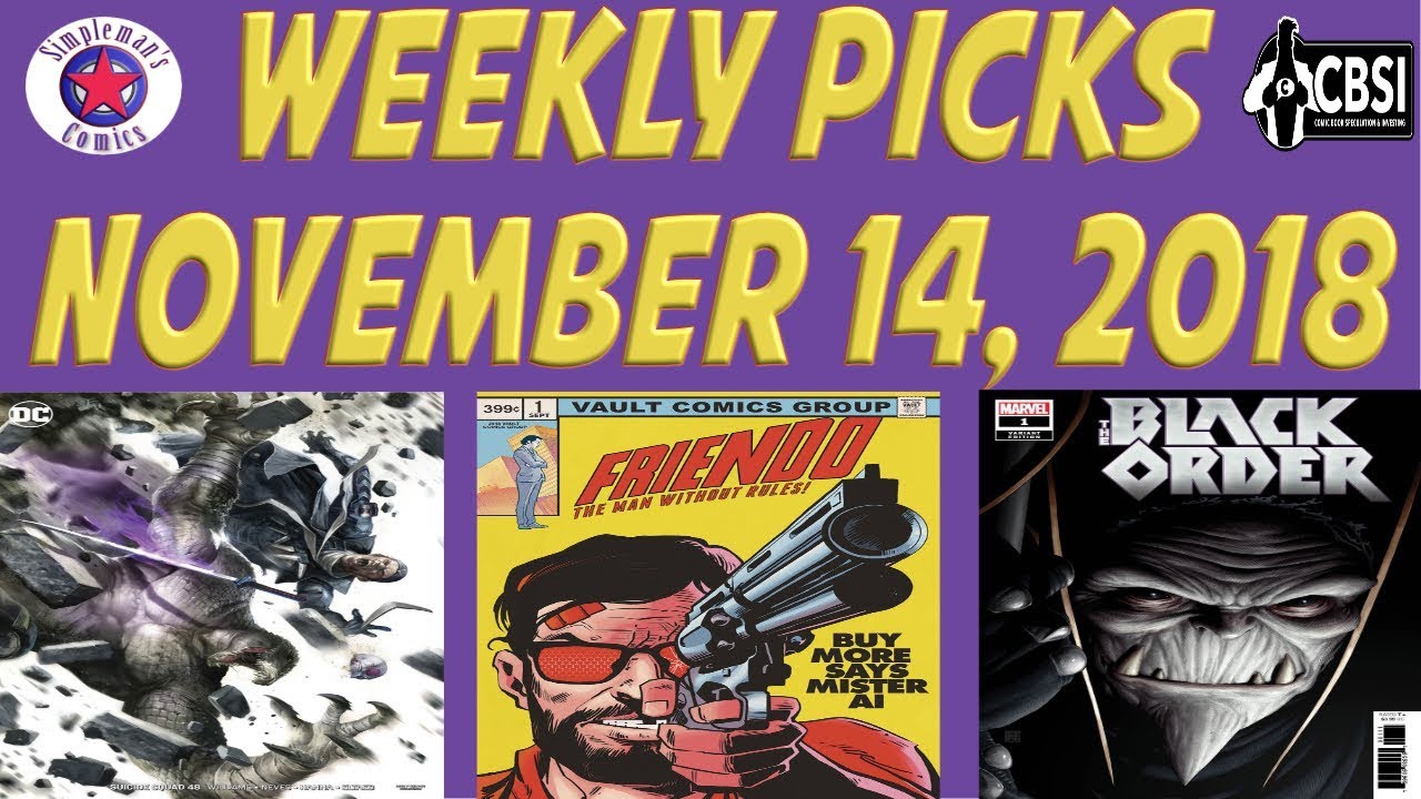 Weekly Picks for New Comic Books Releasing November 14, 2018