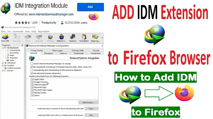 How To Add IDM Extension to Mozila Firefox Browser Manually 2022 | IDM Extension for Firefox