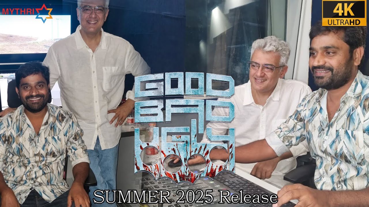 Good Bad Ugly - Ajith joining dubbing in studio 🎙️ | Summer Release ...