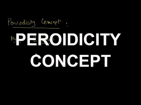 Video: Ano ang ibig sabihin ng periodicity concept?