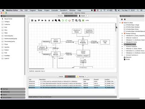 Menthor Editor Tutorial: Syntax verification