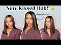 It’s Officially Bob Season… This Sun Kissed Bob Did NOT Miss 😍 ft  Beautyforever Hair