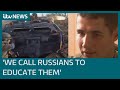 The Ukrainians fighting on frontline by day and battling Russian disinformation by night | ITV News