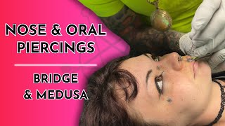 Nose Oral Piercings Bridge Medusa