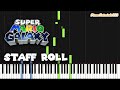 Staff Roll - Super Mario Galaxy (Piano Tutorial) [Super Mario 3D All Stars]