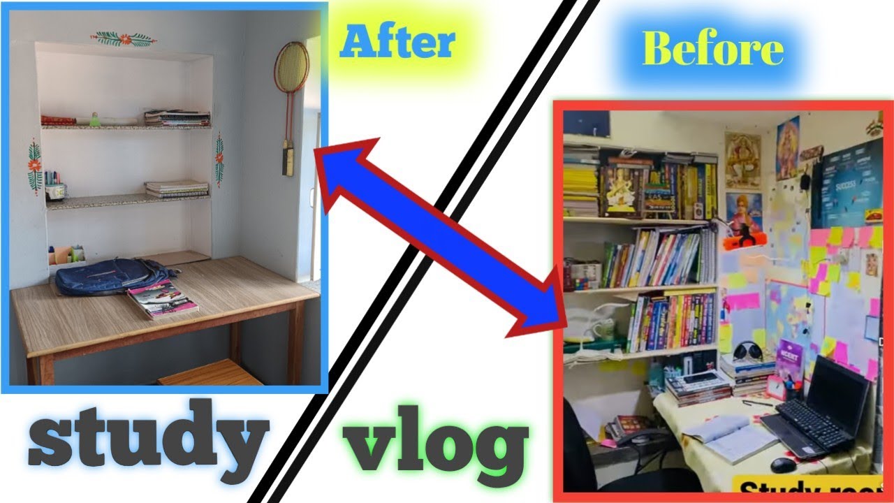 Study Table Vlog Study table cleaning in study vlog || study vlog || study table - YouTube