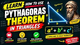 Learn How To Find Distance Using Pythagoras Theorem In Triangles.