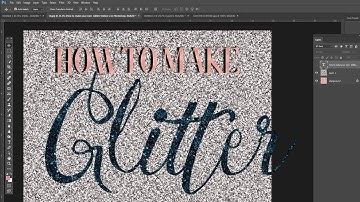 Photoshop Tutorials- How to Make Glitter Textures In Photoshop