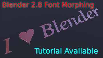 After Efffects Style Font Morphing in Blender 2.8 (Test)