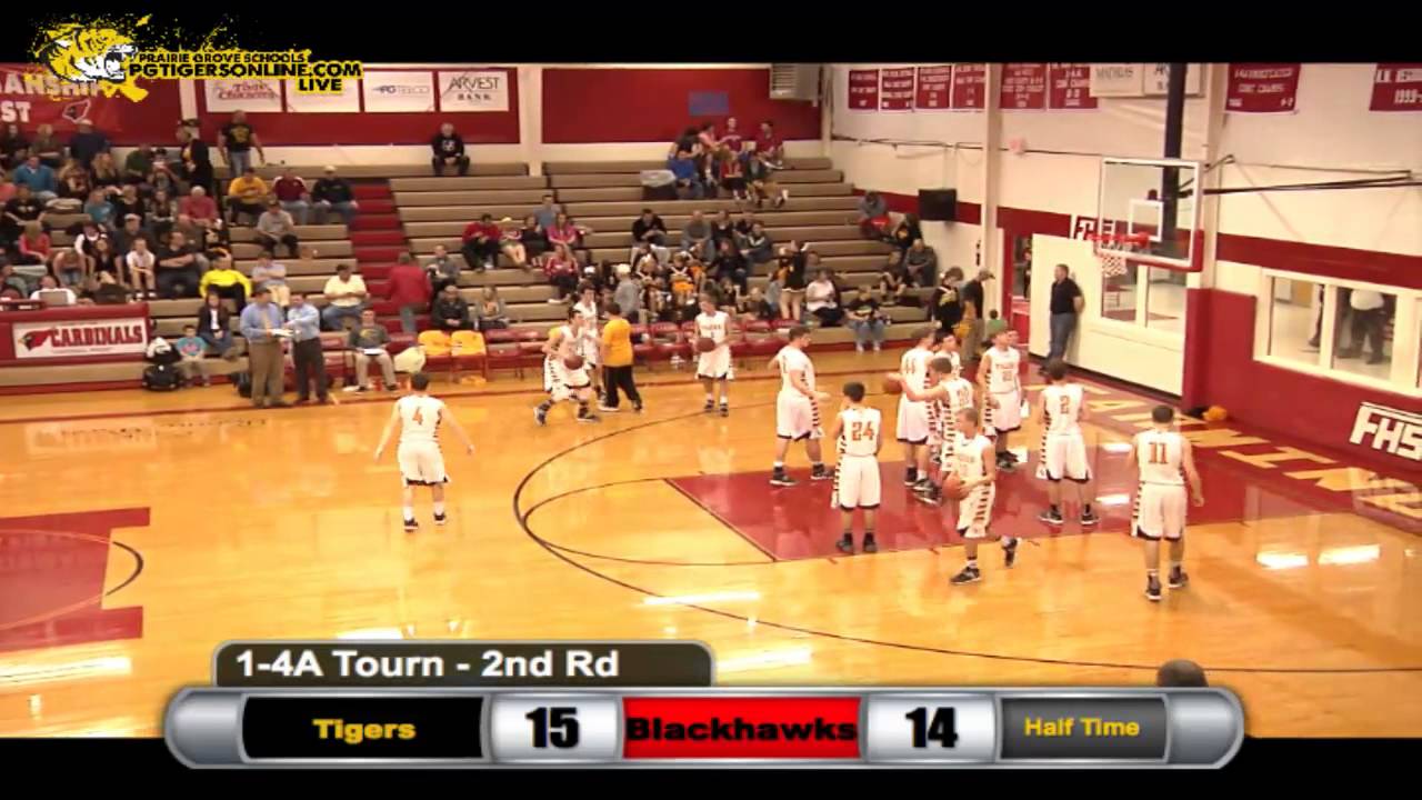 201314 Prairie Grove vs Pea Ridge Basketball Boys District Tournament