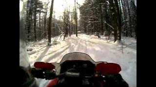 Dansville NY Bob & Jim Hartson Snowmobile Ride.avi
