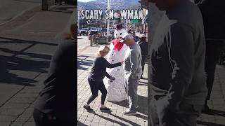 Animatronic Snowman comes to life