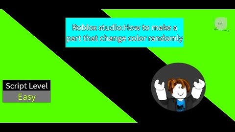 Roblox Studio: how to make a party that changes color randomly