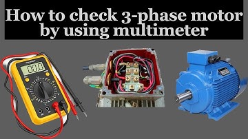 How to test 3 phase motor | induction motor testing by multimeter | how to check motor winding hindi