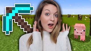 Playing Minecraft For The FIRST TIME EVER (very bad)