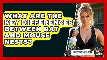 What Are The Key Differences Between Rat And Mouse Nests? - Insects and Invaders