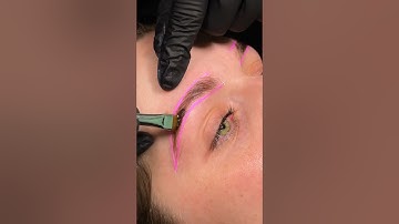 Brow lamination, wax & stain💖 #browlamination #browlaminationtutorial #browshaping