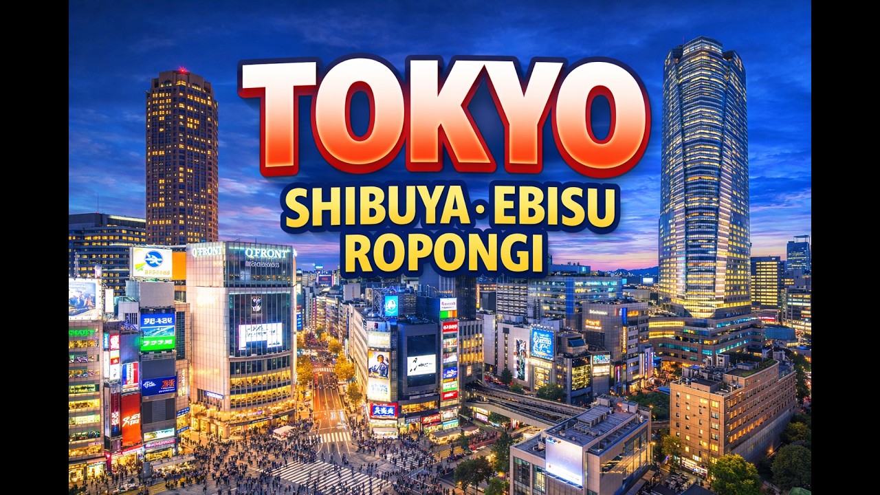 Tokyo: Visite des quartiers de Shibuya, Ebisu et Ropongi (version longue et Bonus) (Japon)