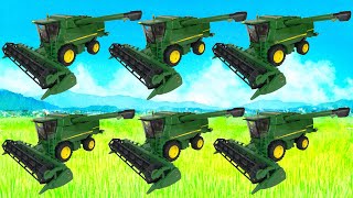 Huge Tractors and Combine Harvesters Playset!