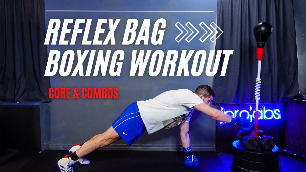 20 Min Beginner Reflex Bag Workout, Outshock Punching Ball