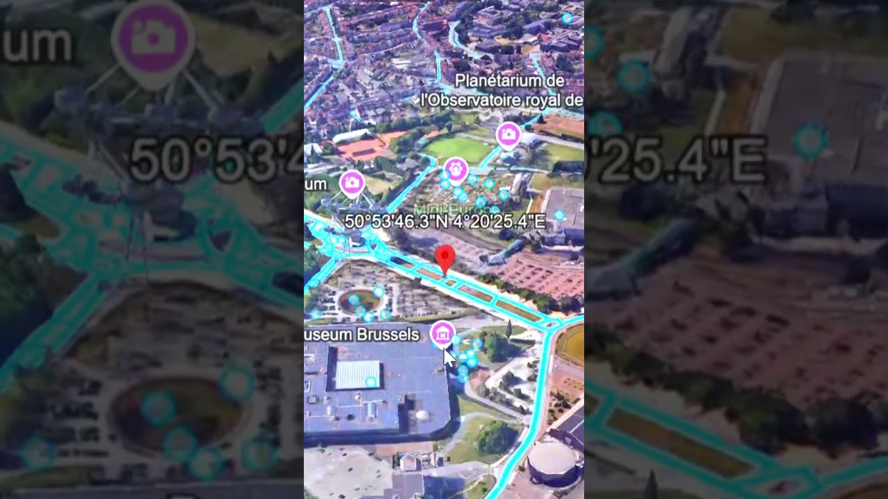 i found Atomium Tower on google earth and google maps | streetview discoveries