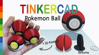 51 Pokemon Ball With Tinkercad 3D Modeling How To
