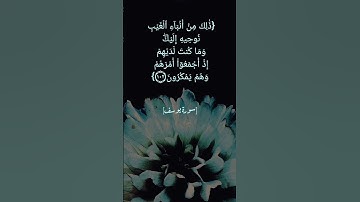 سورة يوسف الآية ١٠١ الى ١٠٤ بصوت الشيخ ياسر الدوسري #القران_الكريم_في_الصباح