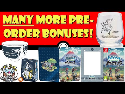 MANY More Pre-Order Bonuses for Pokémon Legends: Arceus Revealed! (Pokémon TCG News)