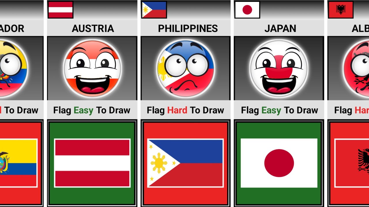 Hardest Flag vs Easiest Flag [Countryballs] | Universe Knowledge - YouTube