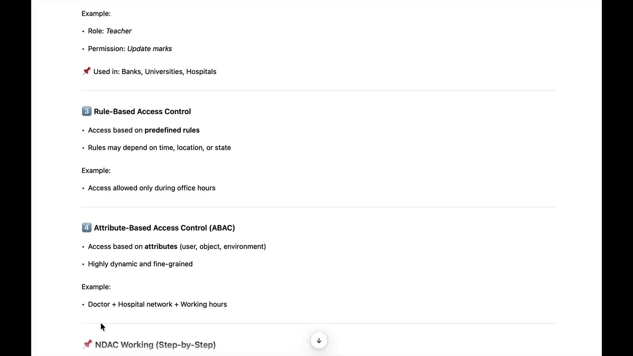 NDAC | Non-Discretionary Access Control | MAC, RBAC, ABAC | Cyber Security Unit-2