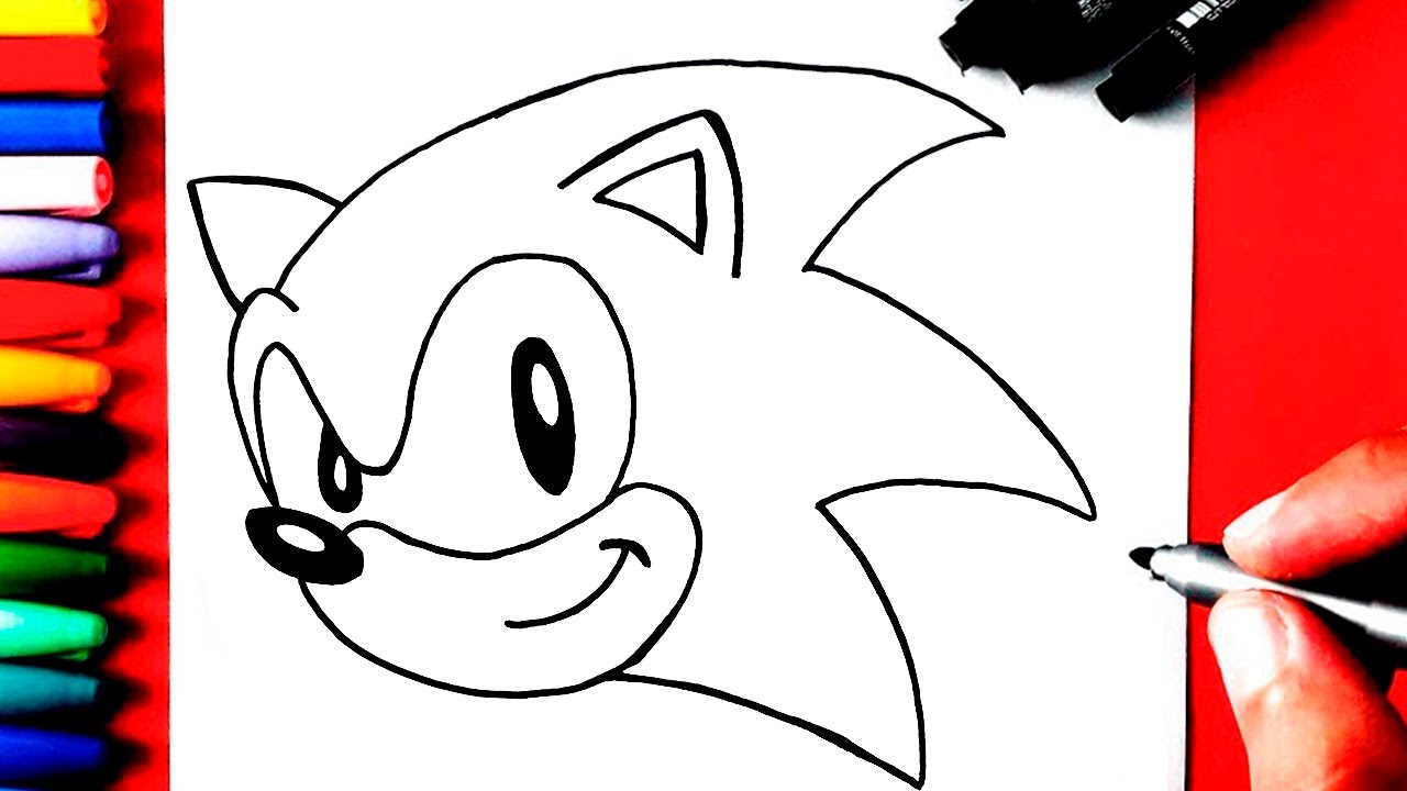 COMO Desenhar o SONIC Muito fácil 