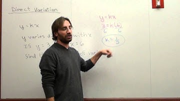 Free Math Lessons Direct Variation Part 2