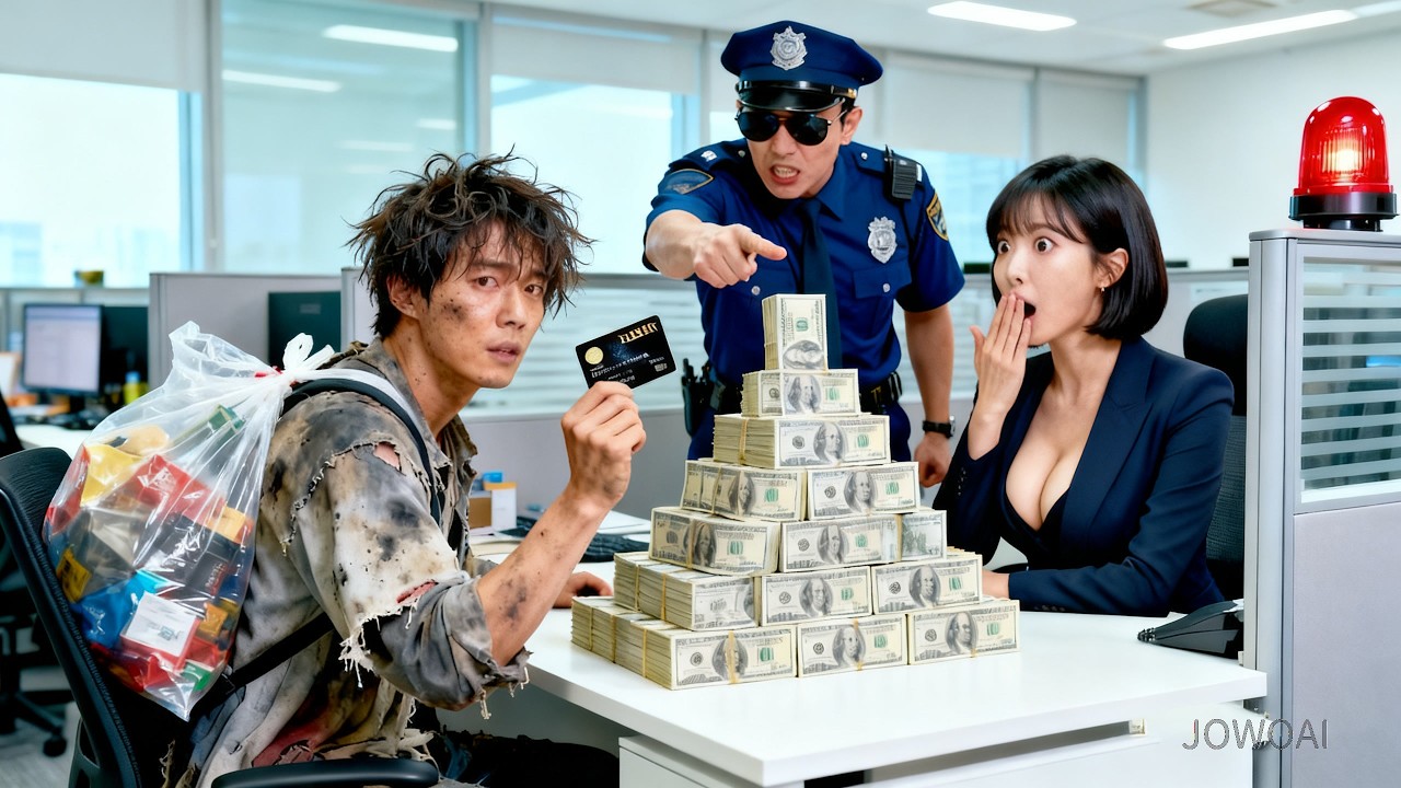 भिखारी को बैंक से बाहर निकाला! जब उसने 'ब्लैक कार्ड' निकाला, तो मैनेजर के पैरों तले ज़मीन खिसक गई।