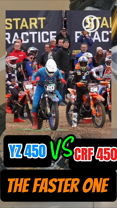 Yamaha YZ 450 VS Honda CRF 450 Which do you think is the best? #yamahayz #hondacrf #grasstrack