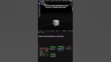 How to change background color without loosing HDRI light in blender